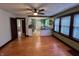 Open-concept living room flowing into a modern kitchen with updated appliances at 810 N Bosart Ave, Indianapolis, IN 46201