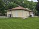 Back of house with siding, a door, and a fenced in backyard at 8433 Fairwind Ct, Indianapolis, IN 46256