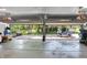 Open garage with recreational vehicle, and views to the backyard at 8924 Stormhaven Ct, Indianapolis, IN 46256