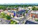 Aerial view of a neighborhood showcasing modern buildings and a bustling cityscape at 1046 N Hamilton Ave, Indianapolis, IN 46201