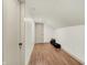 Finished attic space with hardwood floors and ample storage at 1046 N Hamilton Ave, Indianapolis, IN 46201
