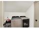 Convenient laundry room with modern washer and dryer units at 1046 N Hamilton Ave, Indianapolis, IN 46201