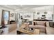 Bright and open-concept living area leading to a dining space and kitchen at 1046 N Hamilton Ave, Indianapolis, IN 46201