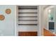 Spacious walk-in closet with shelving offers plenty of storage at 11763 Igneous Dr, Fishers, IN 46038