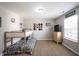 This room features bunkbeds, light colored floors, natural light and fun decor at 13829 Black Canyon Ct, Fishers, IN 46038