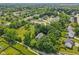 A peaceful, tree-covered neighborhood showcases a home nestled among lush greenery at 14729 Erica Ln, Carmel, IN 46033