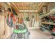 Organized shed interior showcasing storage solutions for tools and equipment at 1605 Westlane Rd, Indianapolis, IN 46260