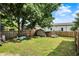 Spacious backyard with storage shed and grass; perfect for outdoor activities and relaxation at 1759 Michele Ln, Greenwood, IN 46142