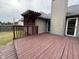 Back Deck with decorative pergola and access to the home through sliding glass doors at 3327 Boxwood Dr, Indianapolis, IN 46227
