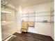 Walk-in closet with shelves and drawers at 3327 Boxwood Dr, Indianapolis, IN 46227