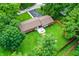 Aerial view of home showcasing a spacious yard, inviting backyard deck at 4132 Tincher Rd, Indianapolis, IN 46221