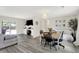 Bright and airy dining area with easy access to the living room and backyard at 4132 Tincher Rd, Indianapolis, IN 46221