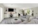Inviting living area showcasing stylish furniture and seamless flow into the dining space at 4132 Tincher Rd, Indianapolis, IN 46221