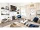 Bright and modern living room with a marble fireplace and stylish decor at 48 E Palmer St, Indianapolis, IN 46225