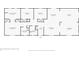 Floor plan showing the layout of the home, including bedroom, bathroom, kitchen and living spaces at 5964 N Pr Wind Drift Ln, Shelbyville, IN 46176