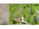 Aerial view of the property, showcasing the expansive lot and its proximity to farmland at 5964 N Pr Wind Drift Ln, Shelbyville, IN 46176