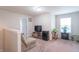 Loft featuring a TV, mini fridge, space heater and comfortable sofa at 6737 Trey Dr, Camby, IN 46113