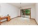 Charming dining area with sliding glass doors leading to a wood deck at 7175 Scarlet Oak Dr, Noblesville, IN 46062