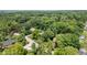 Overhead view of homes nestled among dense trees in a tranquil residential neighborhood at 7629 Candlewood Ln, Indianapolis, IN 46250