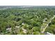 An aerial view of a quiet neighborhood nestled among lush trees and greenery at 7629 Candlewood Ln, Indianapolis, IN 46250