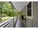Charming balcony view with greenery and stylish accents at 7629 Candlewood Ln, Indianapolis, IN 46250