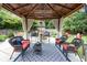 Outdoor gazebo seating area, perfect for entertaining and relaxing at 7629 Candlewood Ln, Indianapolis, IN 46250