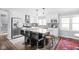 Open concept kitchen with a large island and stainless steel appliances at 7629 Candlewood Ln, Indianapolis, IN 46250