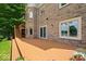 A beautiful backyard deck is showcased with its serene view and outdoor seating for relaxation at 817 Hickory Way, Noblesville, IN 46062