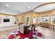 Bright dining area features neutral walls, access to the backyard, and stylish decor, great for gathering and entertaining at 817 Hickory Way, Noblesville, IN 46062