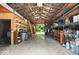 Large barn interior with abundant storage and workspace at 881 W 1050 N, Fortville, IN 46040