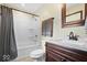 Clean and well-maintained bathroom with modern fixtures and finishes at 881 W 1050 N, Fortville, IN 46040