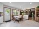 Bright dining area features a table with seating for four and a view to the outside at 881 W 1050 N, Fortville, IN 46040