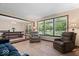 Bright living room with large windows offering natural light and comfortable seating at 881 W 1050 N, Fortville, IN 46040
