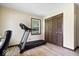Home office area with natural light, wood trim, and a closet at 881 W 1050 N, Fortville, IN 46040
