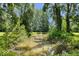 Scenic pond surrounded by lush greenery, creating a tranquil natural setting at 881 W 1050 N, Fortville, IN 46040