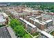 Beautiful aerial view of apartment buildings showcasing unique architecture and well-manicured landscaping at 906 Berkhamsted Ln, Carmel, IN 46032