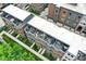 Aerial view showcasing building terraces and multiple seating areas for relaxation at 906 Berkhamsted Ln, Carmel, IN 46032