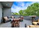 Large furnished outdoor balcony great for entertaining or relaxing at 906 Berkhamsted Ln, Carmel, IN 46032