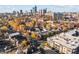 A vibrant city view showcases a mix of residential architecture and lush fall foliage at 932 N Broadway St # 4, Indianapolis, IN 46202