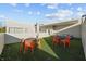 Rooftop patio with artificial grass, outdoor seating, and modern decor at 932 N Broadway St # 4, Indianapolis, IN 46202