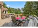 Spacious back deck with seating and outdoor dining space at 10455 Trewithen Ln, Carmel, IN 46032