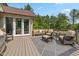 Outdoor deck with seating for enjoying outdoor views at 10455 Trewithen Ln, Carmel, IN 46032