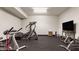 Bright gym featuring various exercise machines and a TV for an engaging workout experience at 1089 Laurelwood, Carmel, IN 46032