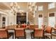 Gourmet kitchen featuring a large island, custom cabinetry, and modern lighting fixture at 1089 Laurelwood, Carmel, IN 46032