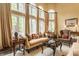 Elegant living room with large windows, stylish furniture, and a cozy atmosphere at 1089 Laurelwood, Carmel, IN 46032
