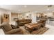 Spacious living room with ample seating and a bar area, perfect for entertaining guests at 1089 Laurelwood, Carmel, IN 46032