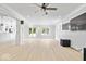 Spacious finished basement with bar and access to the backyard at 12208 Island Dr, Indianapolis, IN 46256