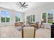 Bright and airy living room with hardwood floors and views of the outside at 12208 Island Dr, Indianapolis, IN 46256