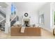 Cozy living room featuring a fireplace, modern décor, and comfortable seating at 12208 Island Dr, Indianapolis, IN 46256