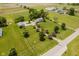 A bird's-eye view of a home with a long driveway and expansive lawn at 12251 E 196Th St, Noblesville, IN 46060